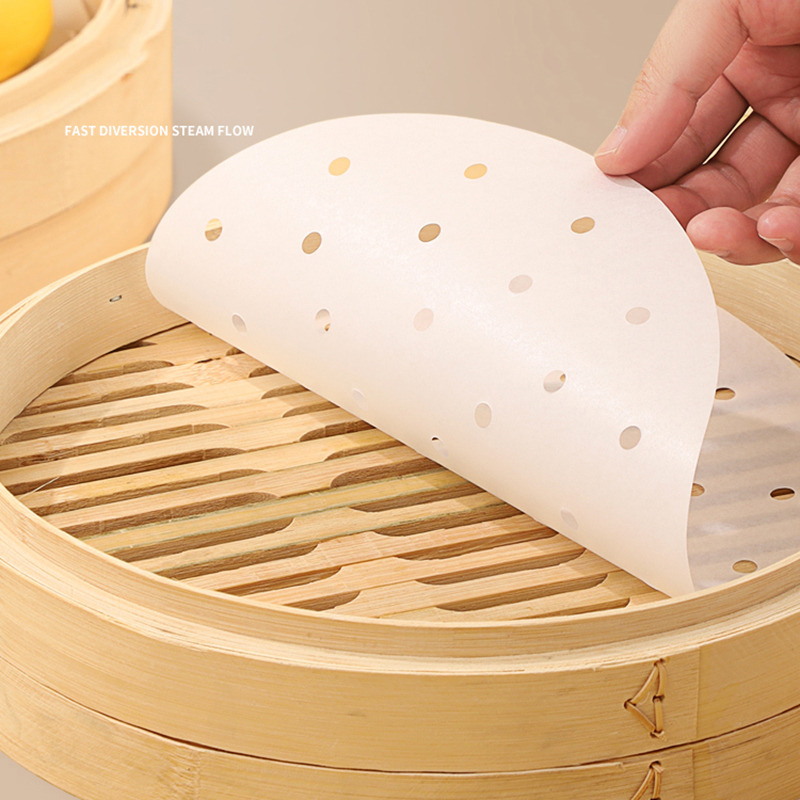 Steamer Bamboo Set - 50 pçs papéis de vapor de