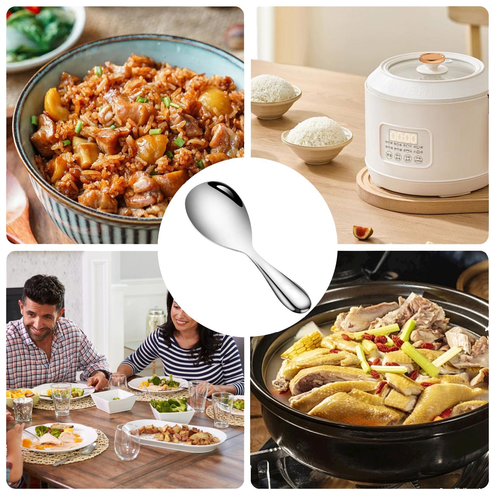 Colher de arroz de aço inoxidá - Home Cooking Services avaliação e preço